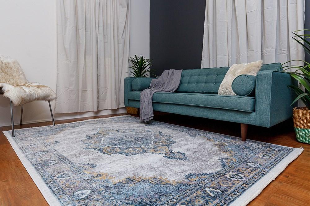 Mystic 96 Silver Blue Rug - Image 3