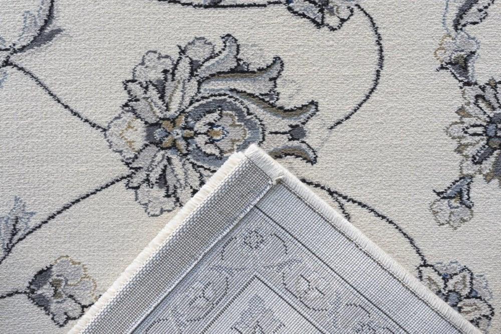 Nain Traditional Ivory Blue Rug - Image 5