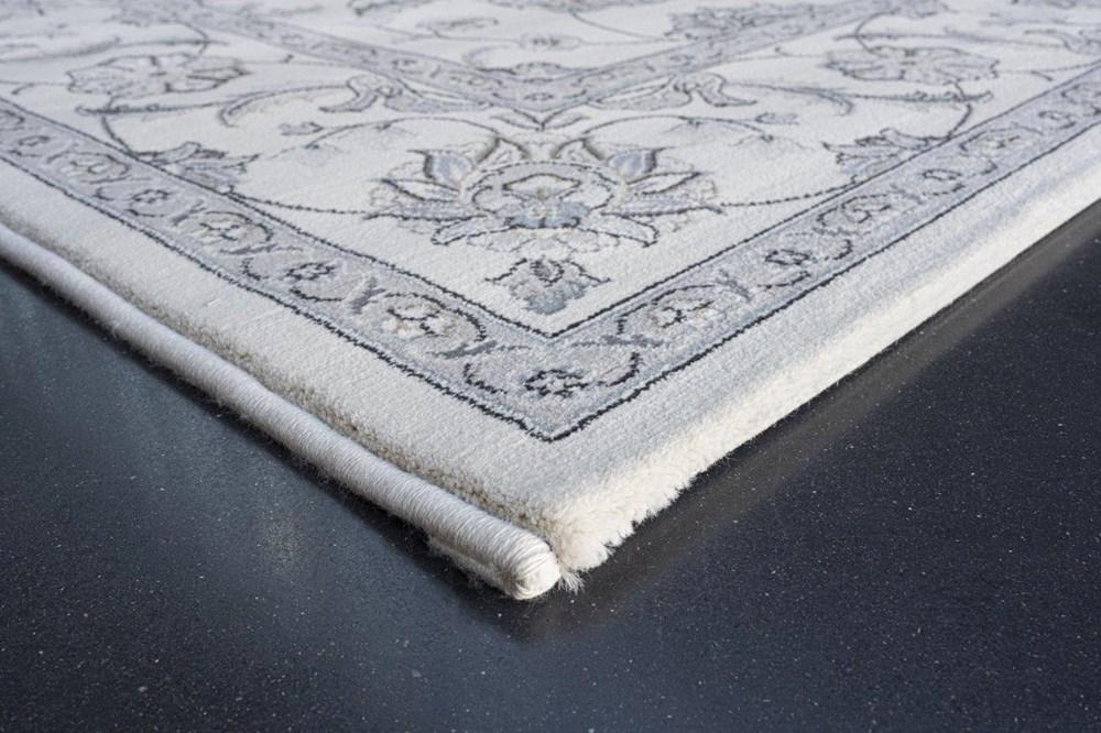 Nain Traditional Ivory Blue Rug - Image 8