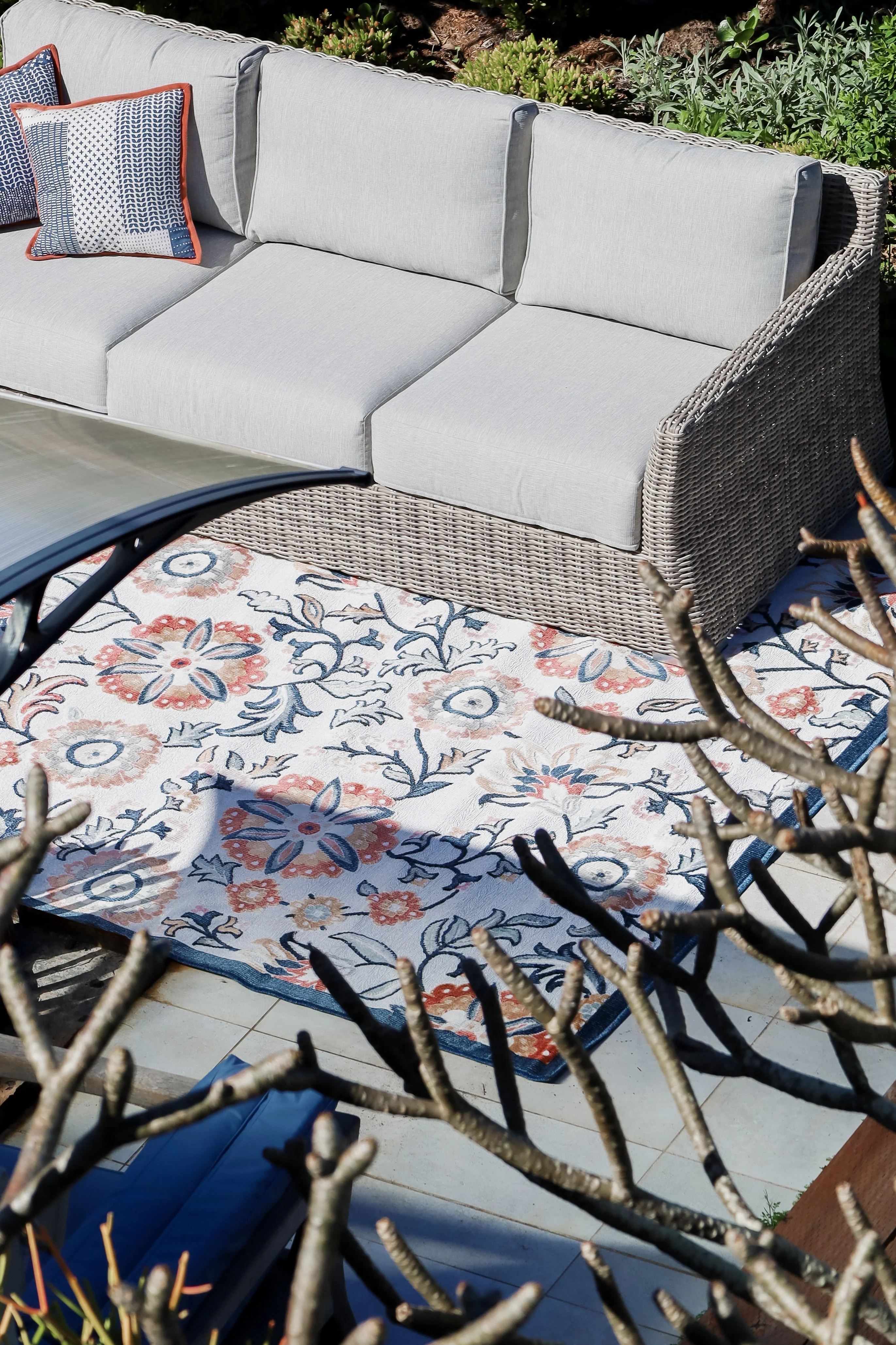 Namsai Floral Multicolour Indoor Outdoor Rug - Image 12
