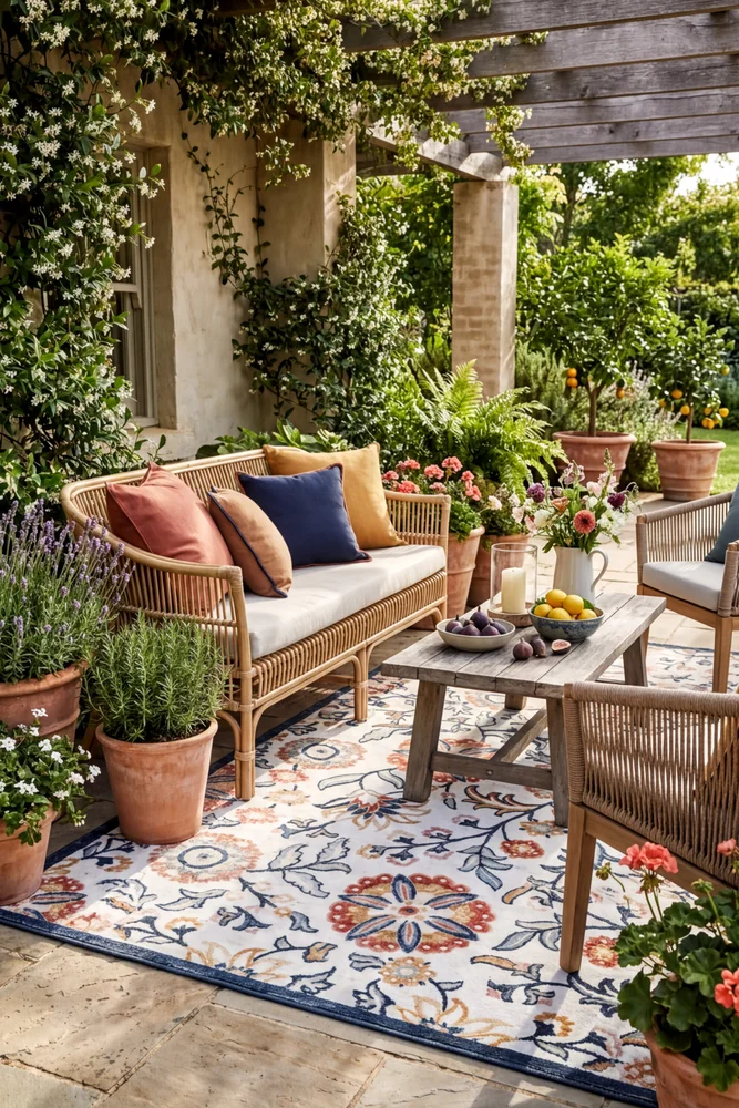 Namsai Floral Multicolour Indoor Outdoor Rug - Image 2