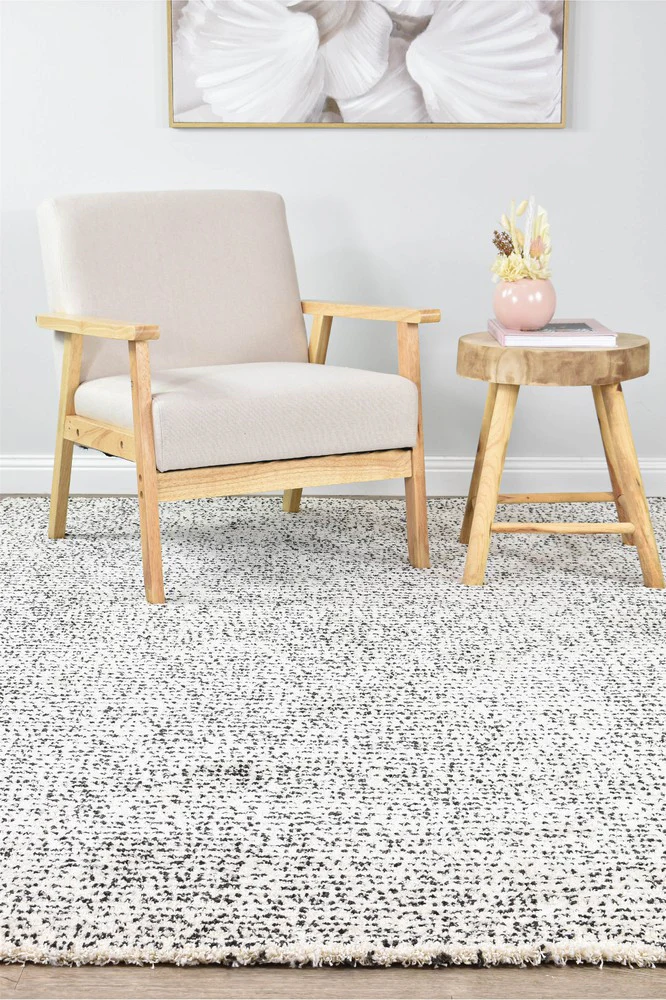 Naomi Polka Ivory Shag Rug - Image 11