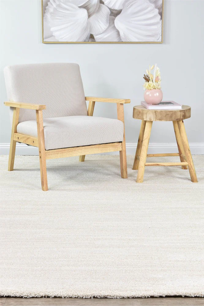 Naomi Topaz Cream Shag Rug - Image 11