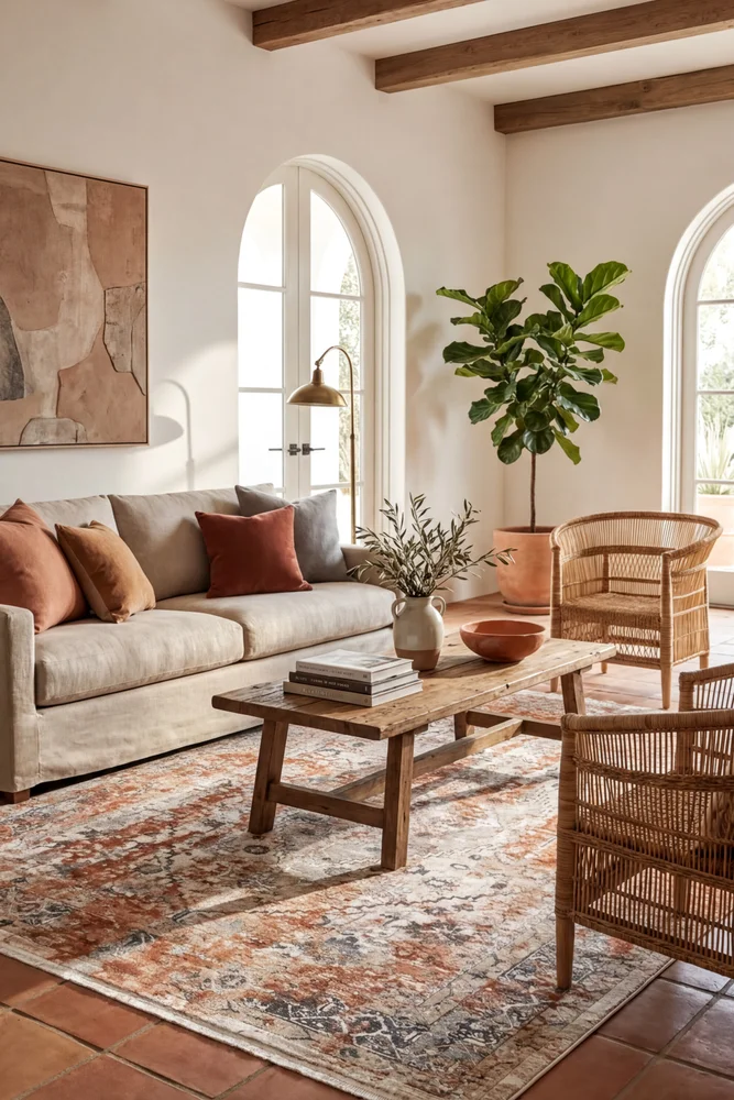 Rosalind Exotic Terracotta Rug - Image 2
