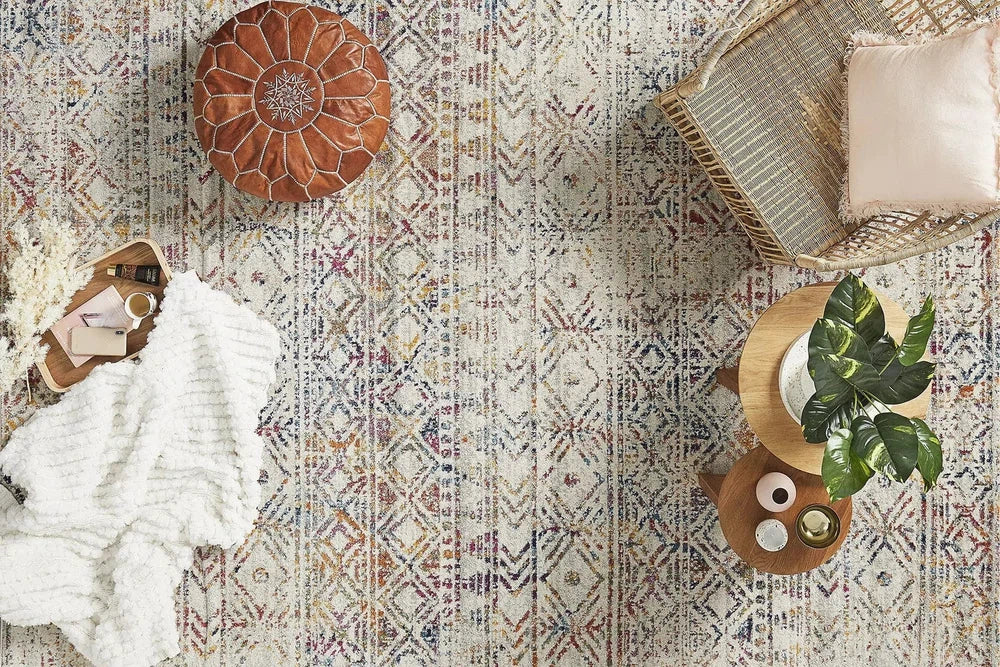 Oasis Ismail Multi Grey Rustic Rug - Image 10