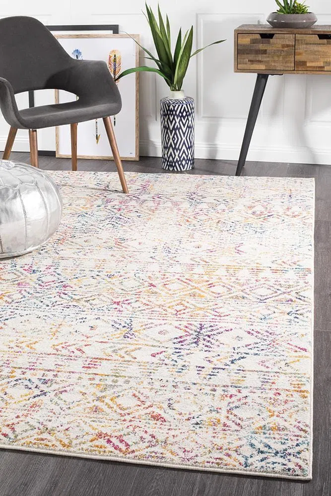 Oasis Ismail Multi Grey Rustic Rug - Image 3