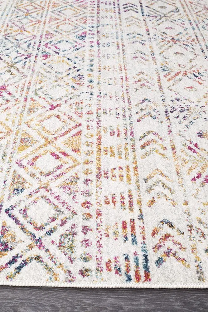 Oasis Ismail Multi Grey Rustic Runner Rug - Image 5