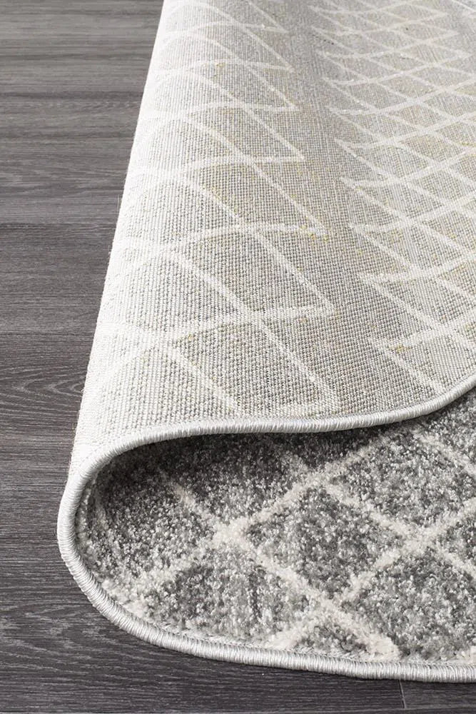Oasis Nadia Grey Rustic Tribal Round Rug - Image 6