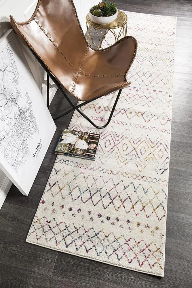 Oasis Nadia Multi Rustic Tribal Runner Rug - Image 3