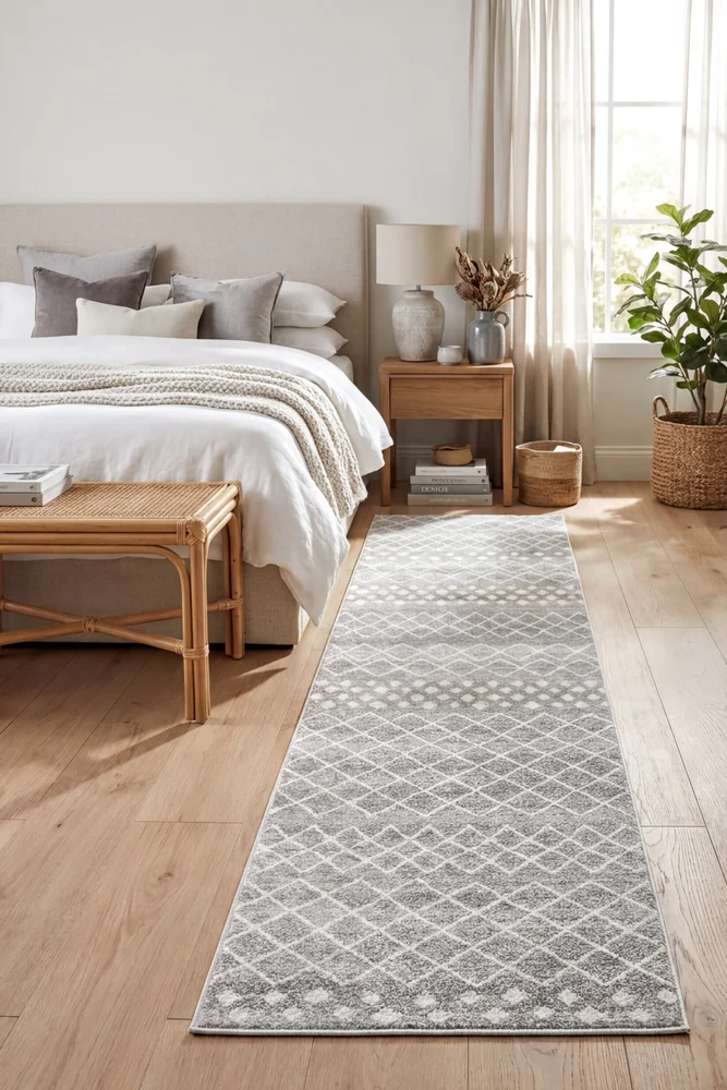 Oasis Selma Silver Tribal Runner Rug
