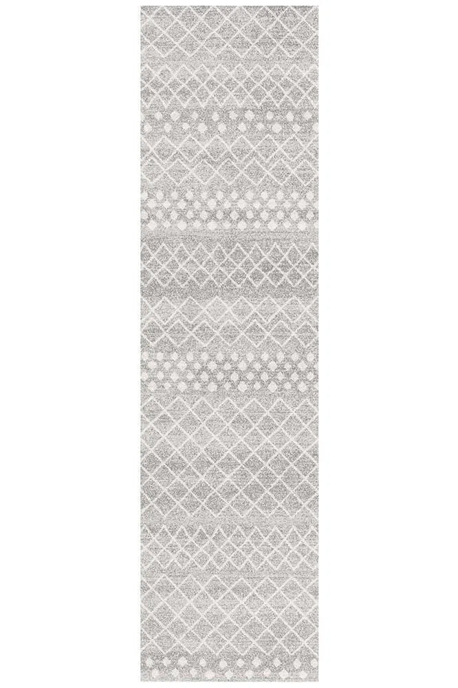 Oasis Selma Silver Tribal Runner Rug - Image 2