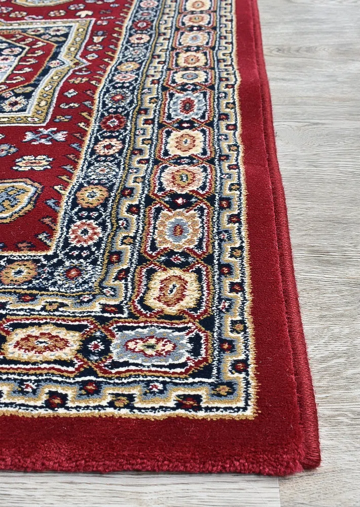 Zeus Red Medallion Rug - Image 13