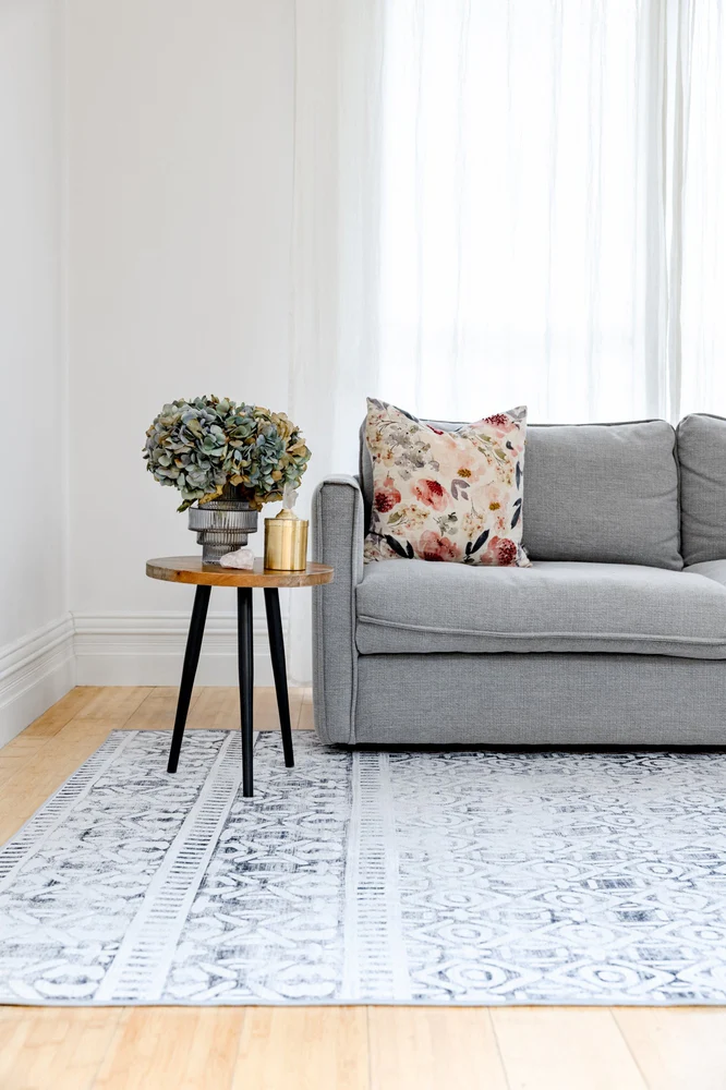Oran Grey Non-Slip Rug - Image 9