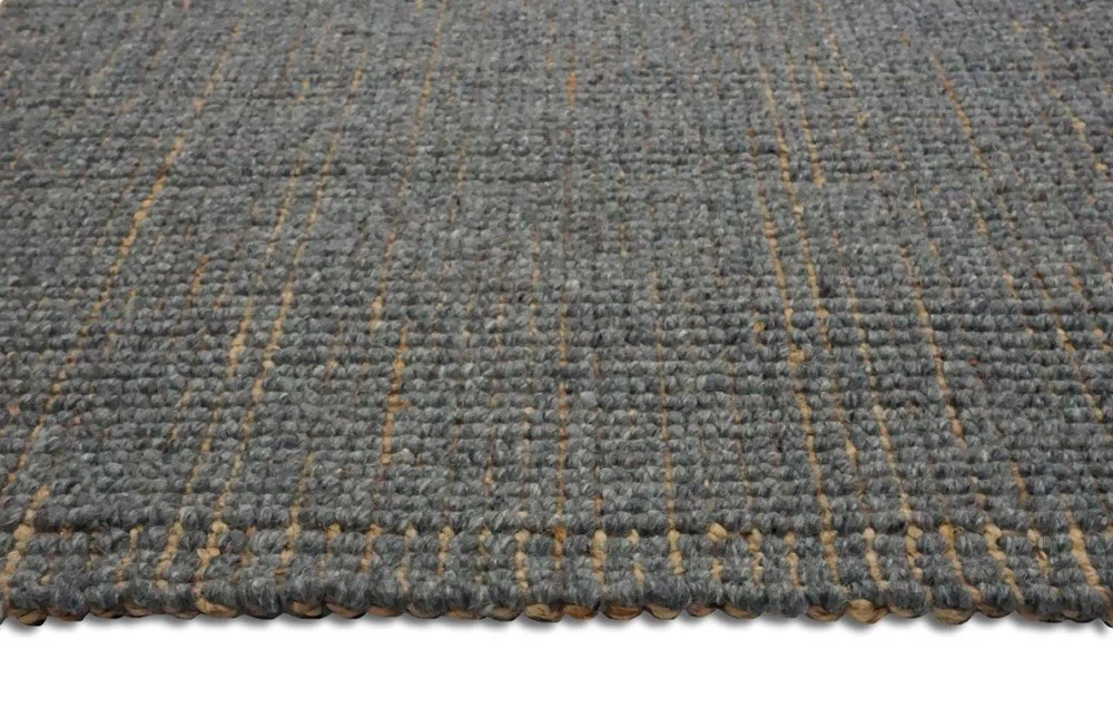 Orion Dark Grey Wool Rug - Image 5