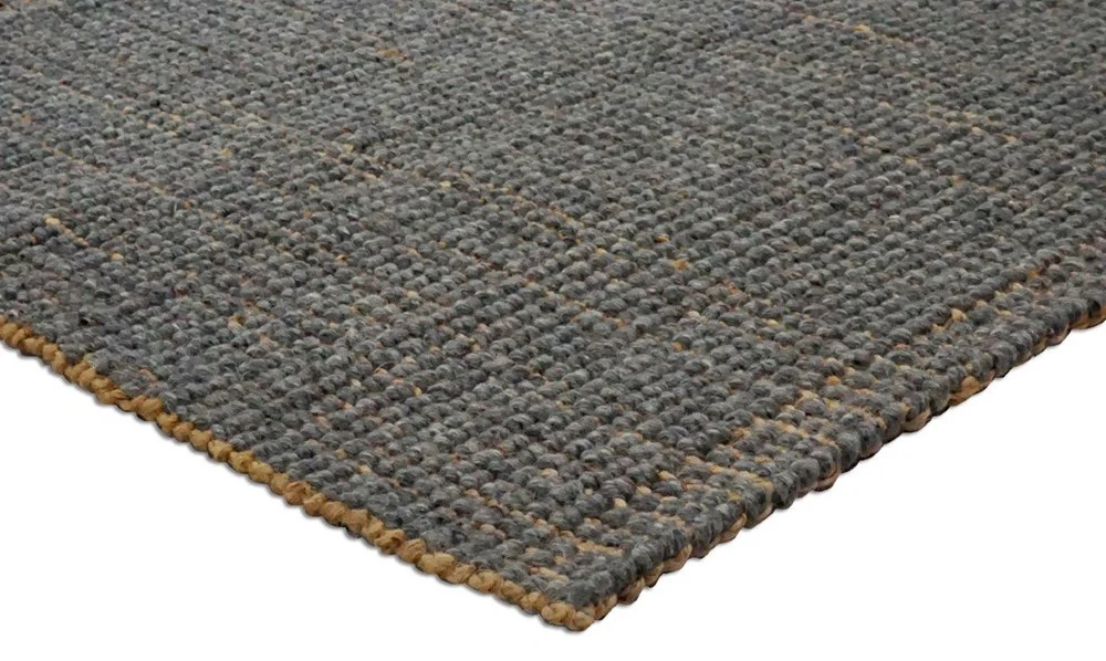 Orion Dark Grey Wool Rug - Image 6
