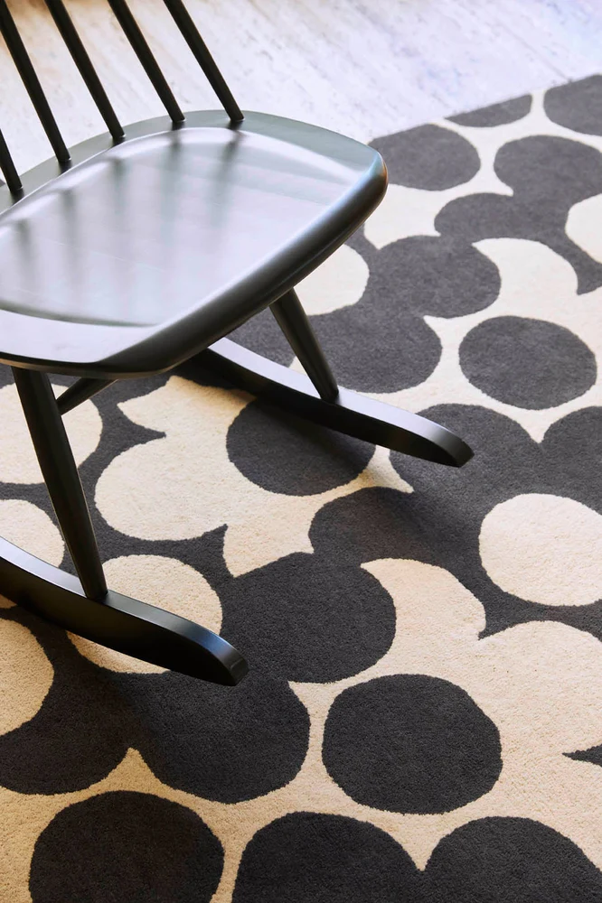 Orla Kiely Puzzle Flower Slate 060905 - Image 3