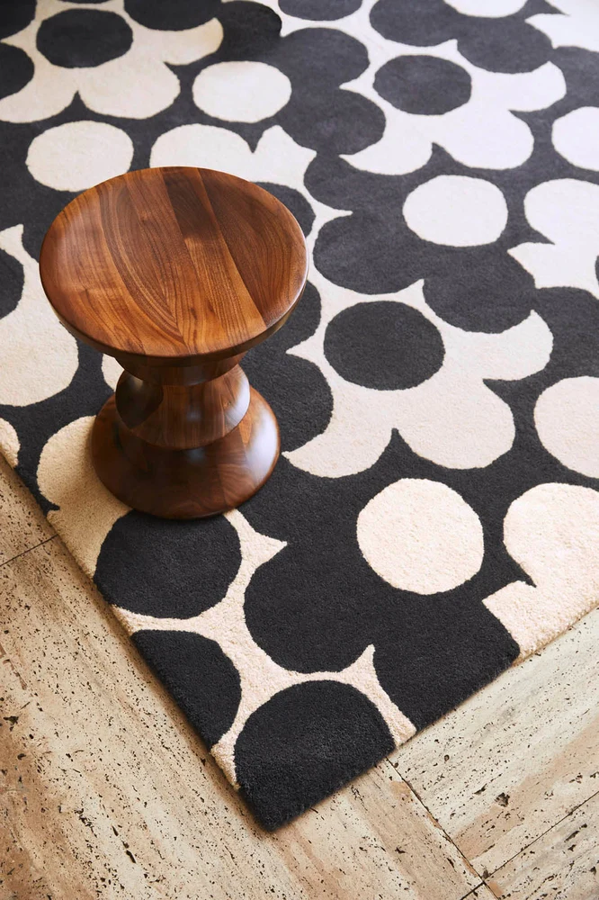 Orla Kiely Puzzle Flower Slate 060905 - Image 4