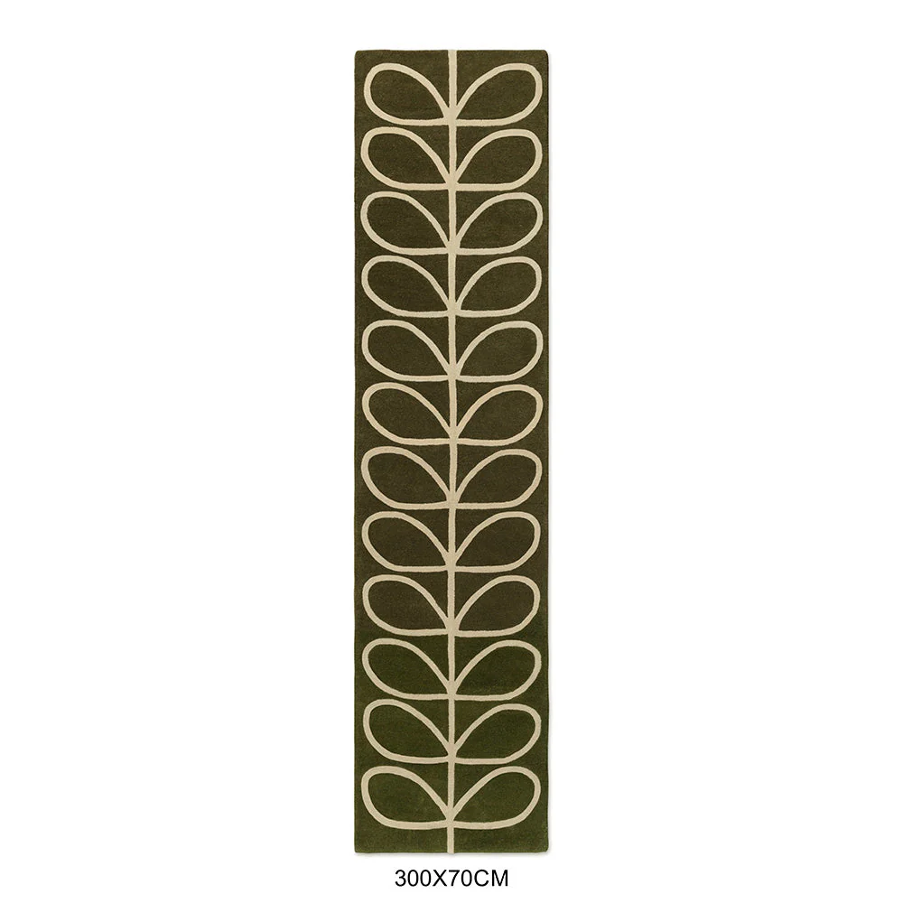 Orla Kiely Linear Stem Olive 060501 Rug - Image 10