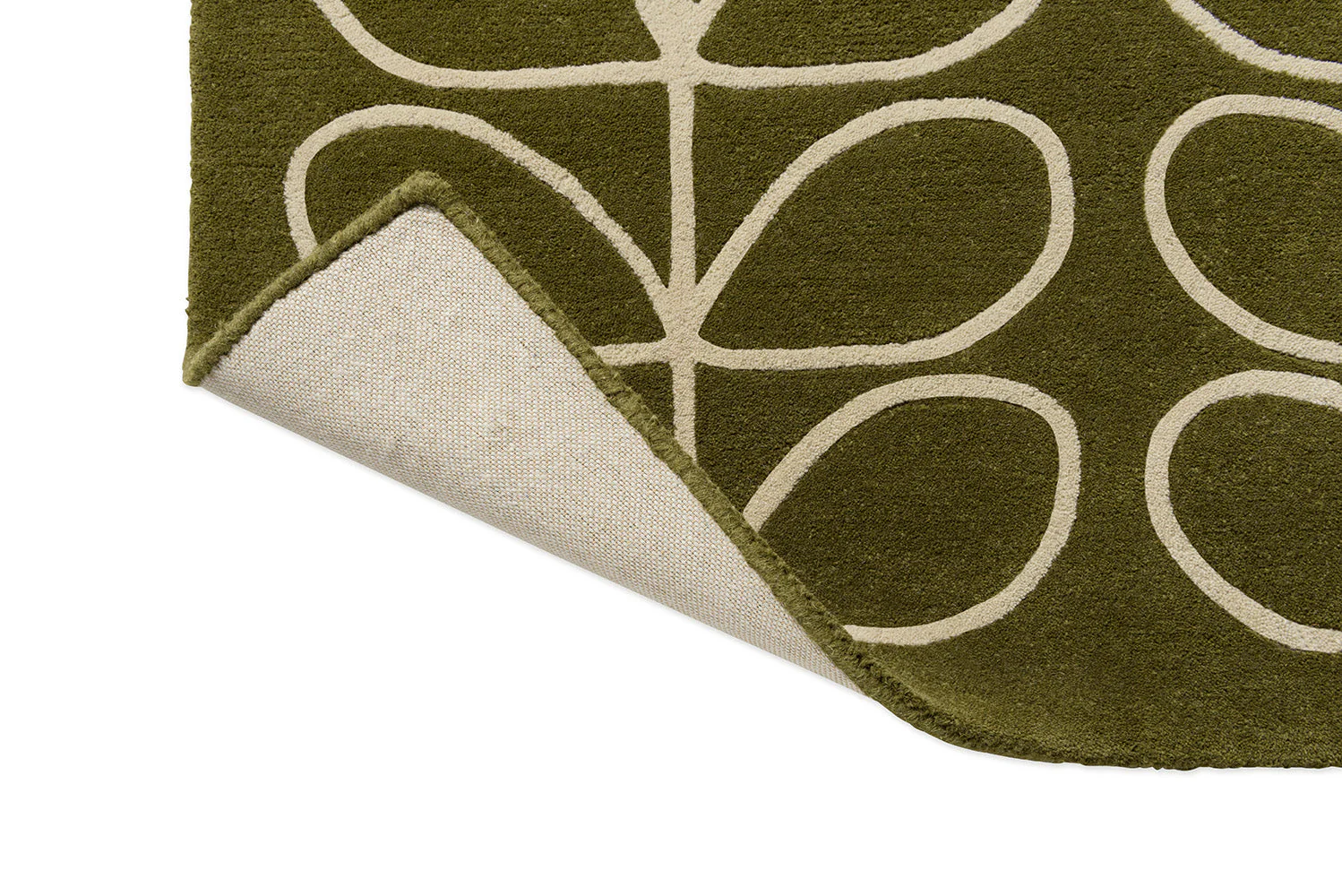 Orla Kiely Linear Stem Olive 060501 Rug - Image 7