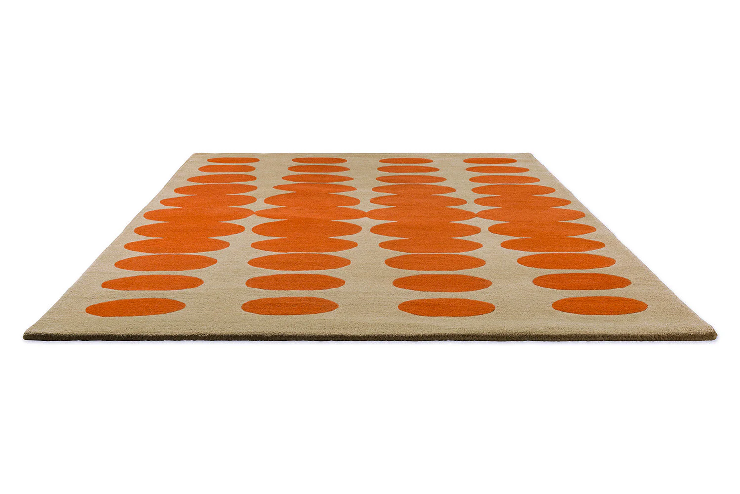 Orla Kiely Optical Oval Orange - Sand 157703 Rug - Image 4