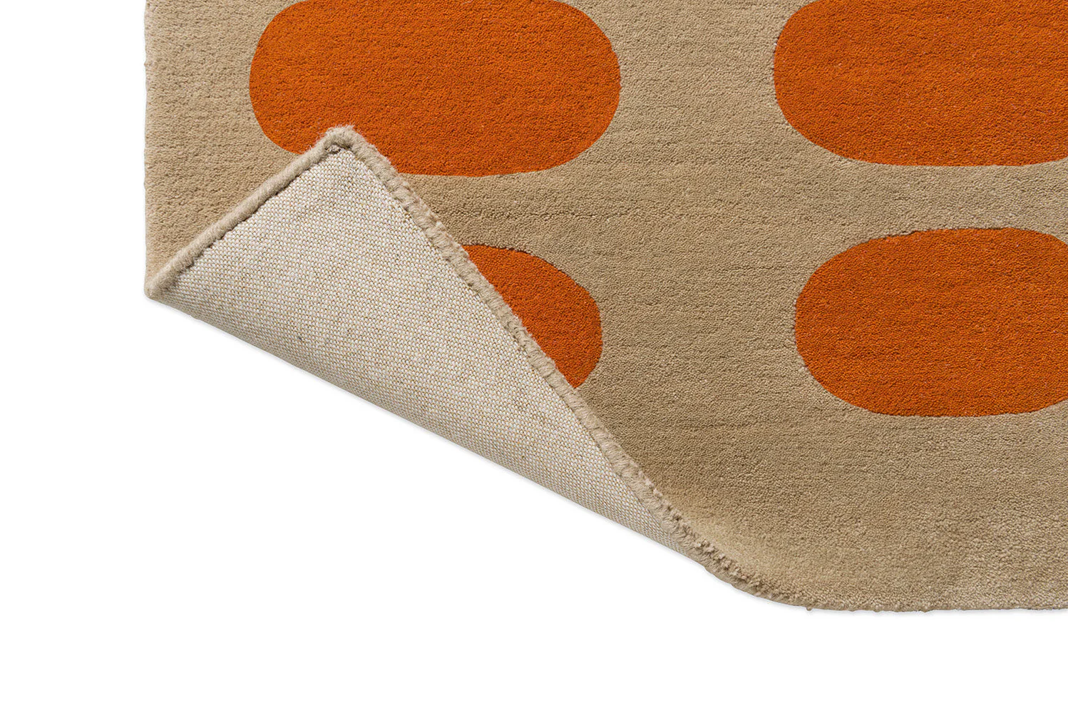 Orla Kiely Optical Oval Orange - Sand 157703 Rug - Image 6