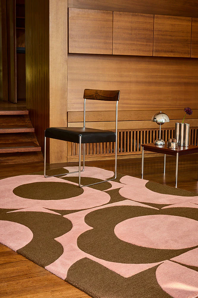 Orla Kiely Prism Flower Pink - Terracotta 158002 Rug - Image 2