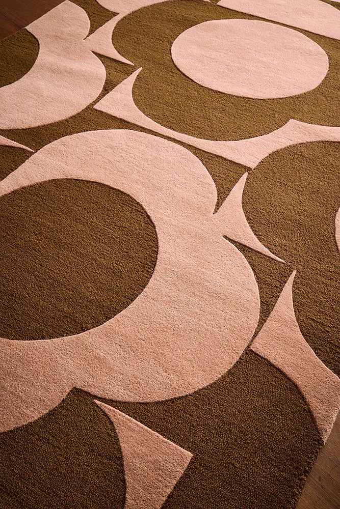 Orla Kiely Prism Flower Pink - Terracotta 158002 Rug - Image 3