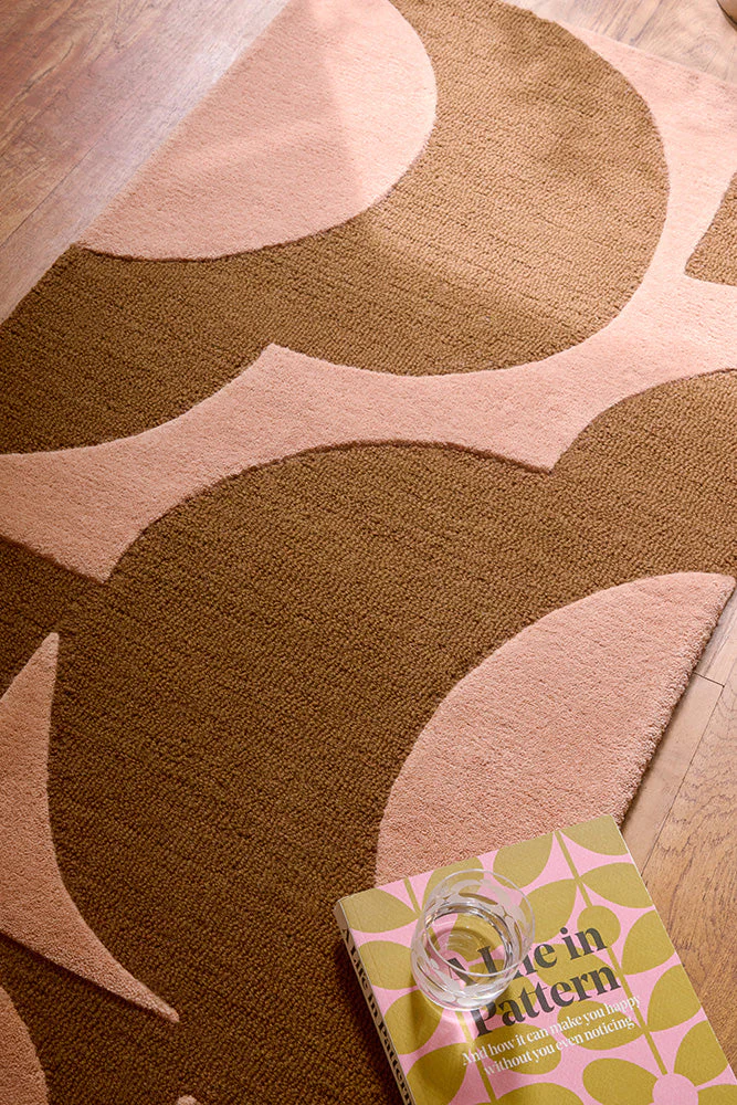 Orla Kiely Prism Flower Pink - Terracotta 158002 Rug - Image 4