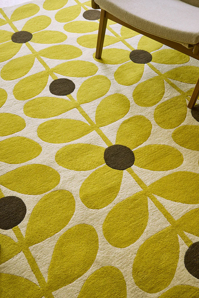 Orla Kiely Sixties Stem Yellow 158106 Rug - Image 3