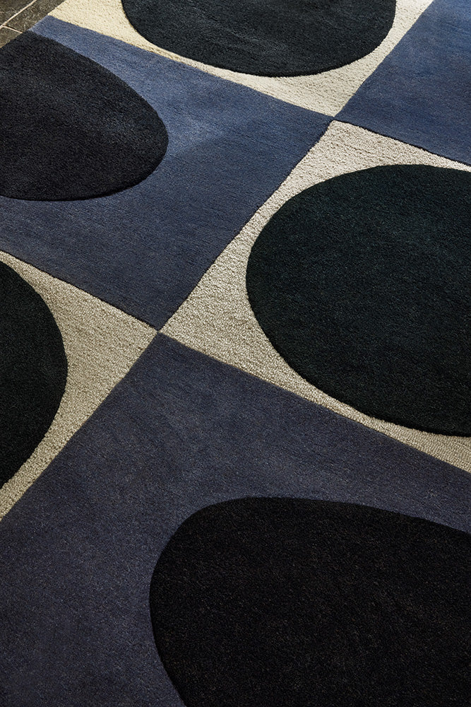 Orla Kiely Spot Square Blue - Navy 157908 Rug - Image 3