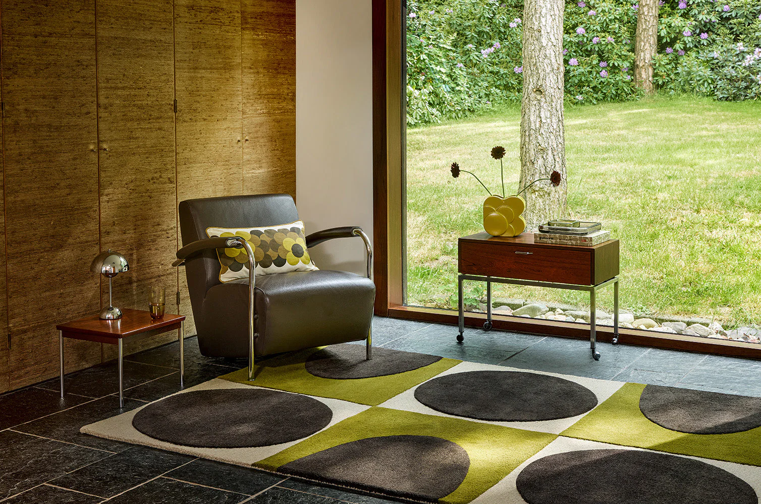 Orla Kiely Spot Square Walnut - Lichen 157907 Rug - Image 2