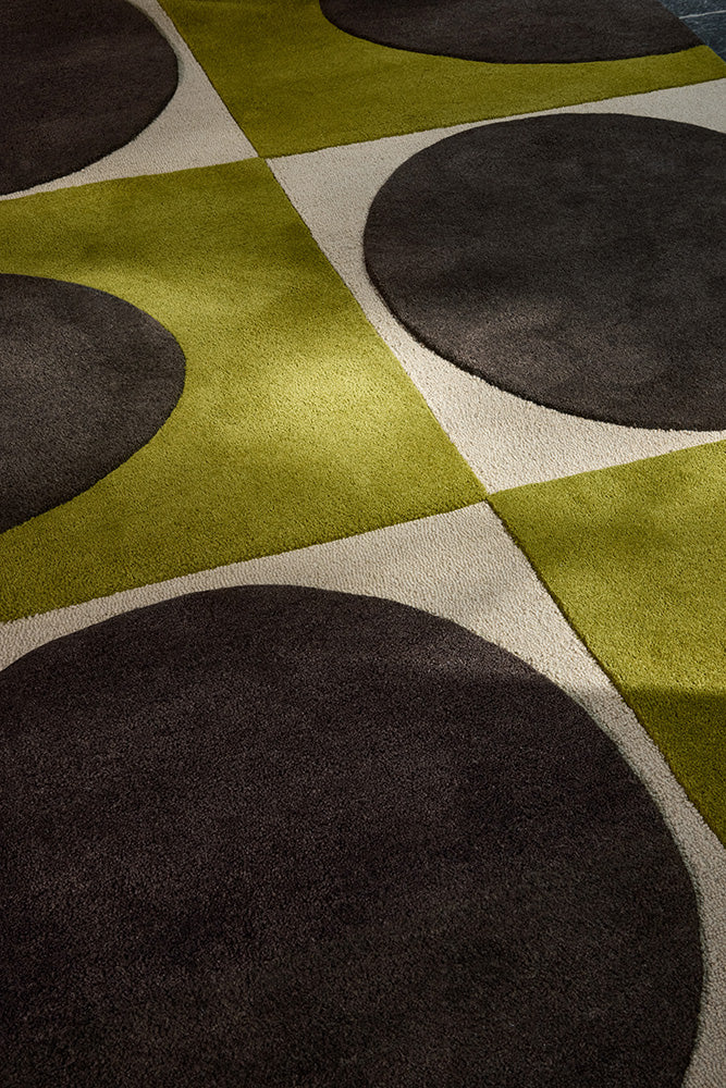 Orla Kiely Spot Square Walnut - Lichen 157907 Rug - Image 3