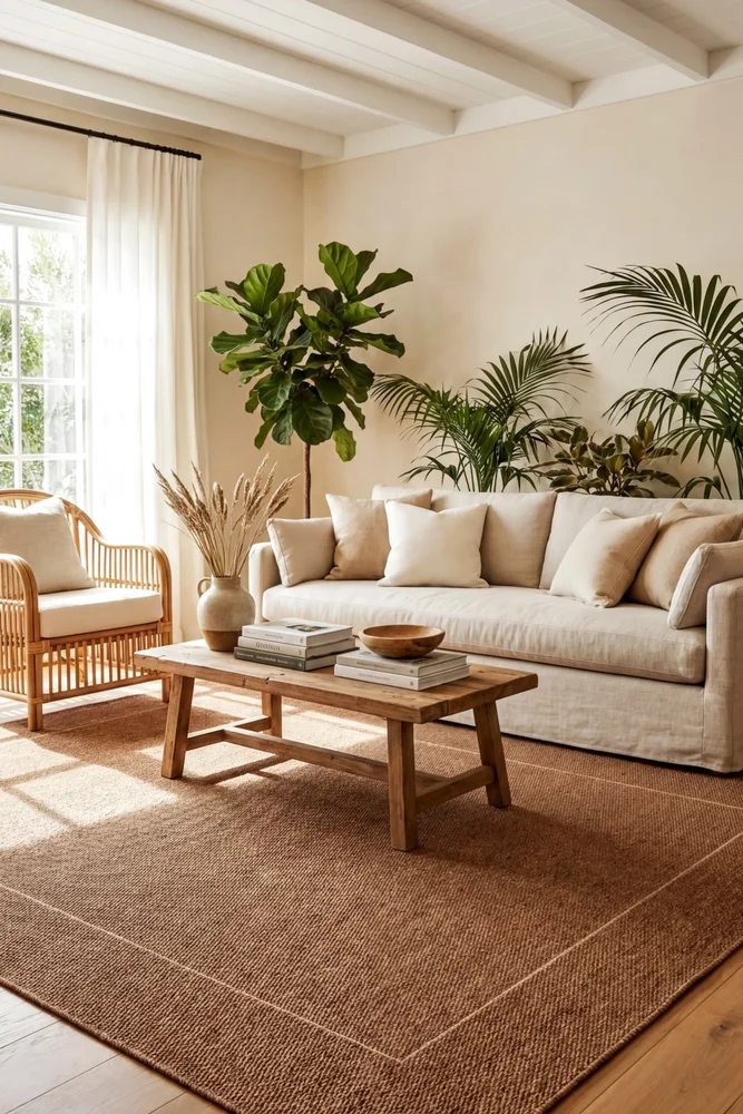 Alfresco 75 Natural Outdoor Rug - Image 3