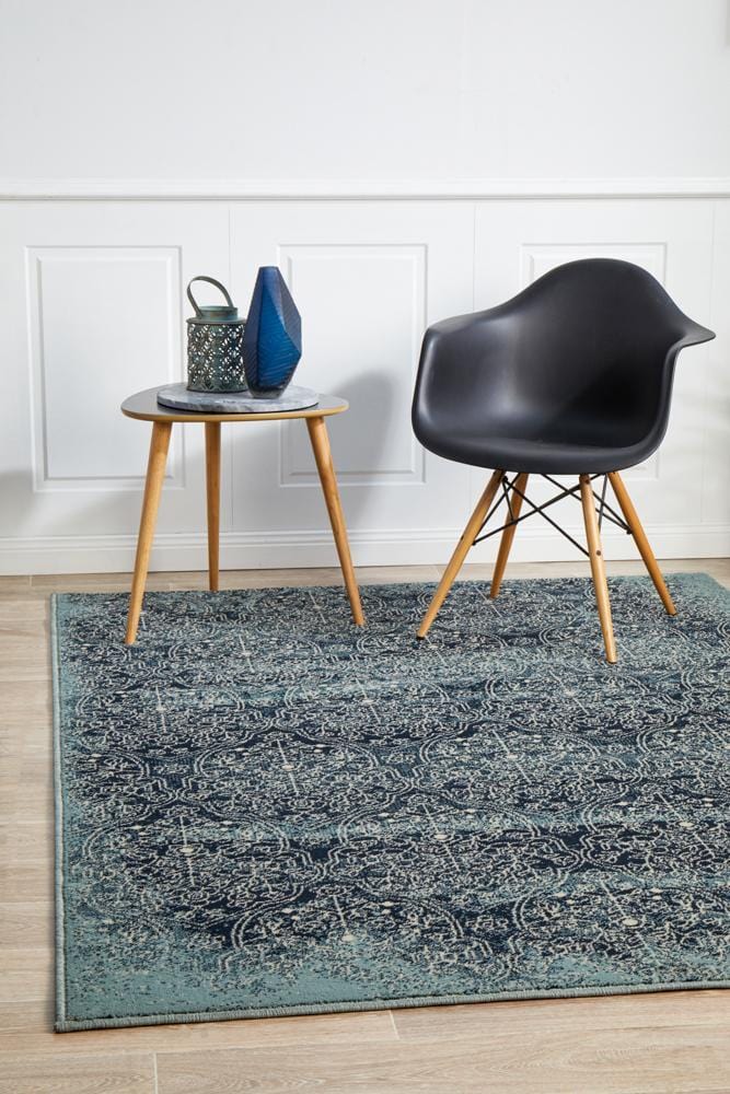 Oxford Mayfair Edge Denim Rug - Image 3