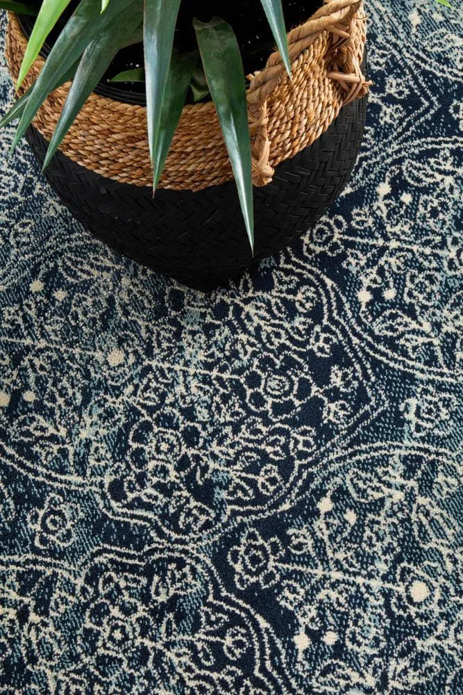 Oxford Mayfair Edge Denim Rug - Image 9