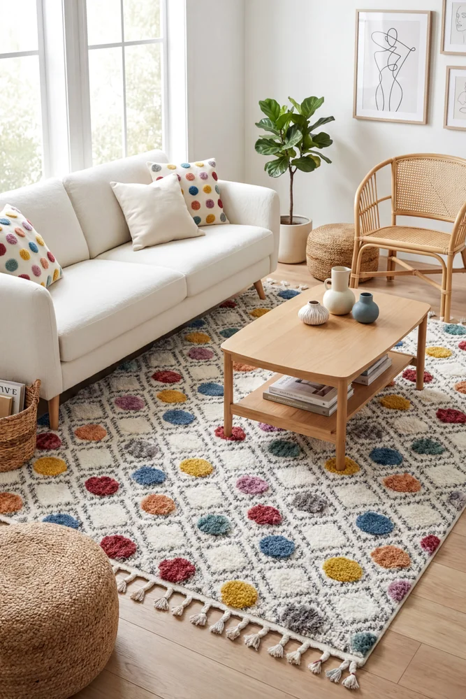 Eden Polka Dots Multi Rug - Image 2