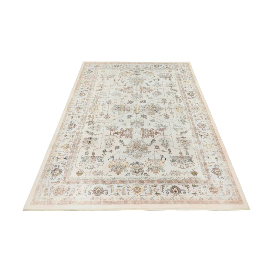 Pasadena Multicoloured Distressed Machine Washable Rug - Image 6