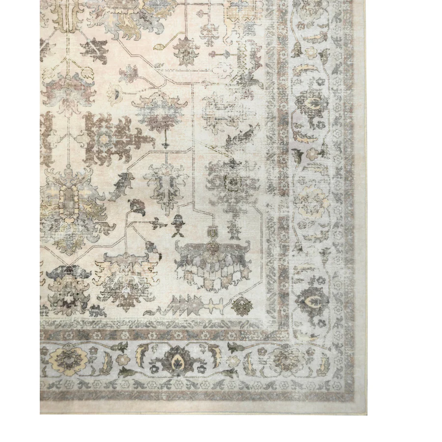Pasadena Multicoloured Distressed Machine Washable Rug - Image 7