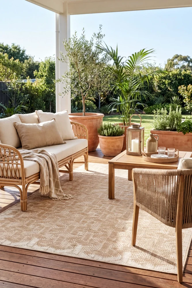 Patio Kudo Natural Indoor Outdoor Rug - Image 2