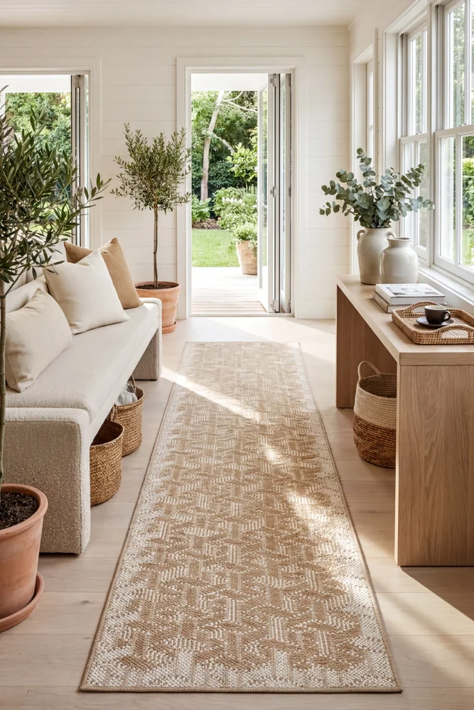 Patio Kudo Natural Indoor Outdoor Runner Rug - Image 3