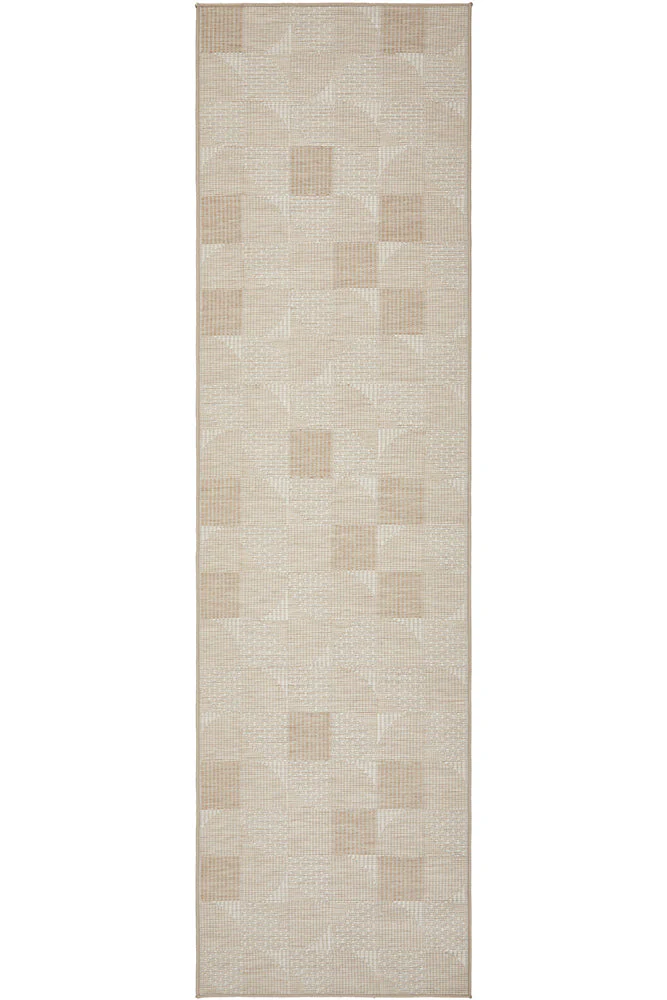 Patio Selin Natural Indoor Outdoor Runner Rug