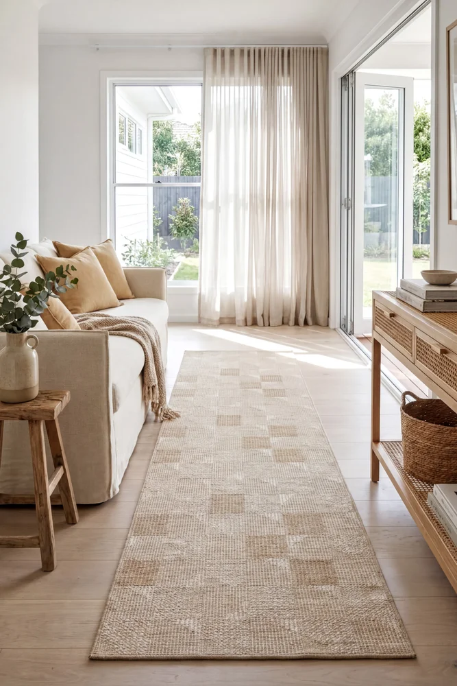 Patio Selin Natural Indoor Outdoor Runner Rug - Image 3