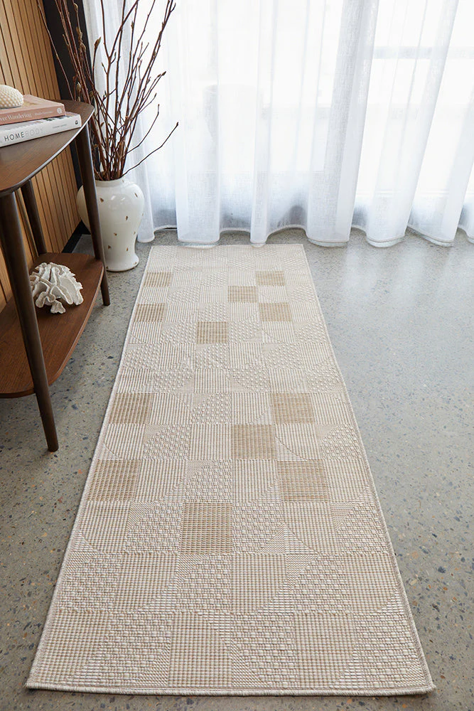 Patio Selin Natural Indoor Outdoor Runner Rug - Image 4