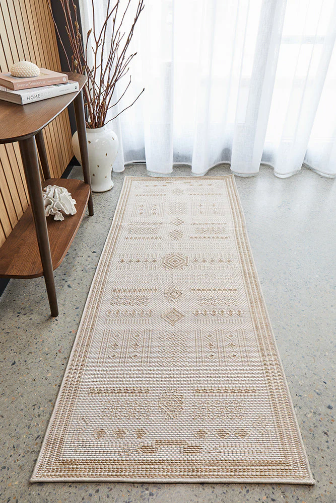 Patio Ziggy Natural Indoor Outdoor Runner Rug - Image 4