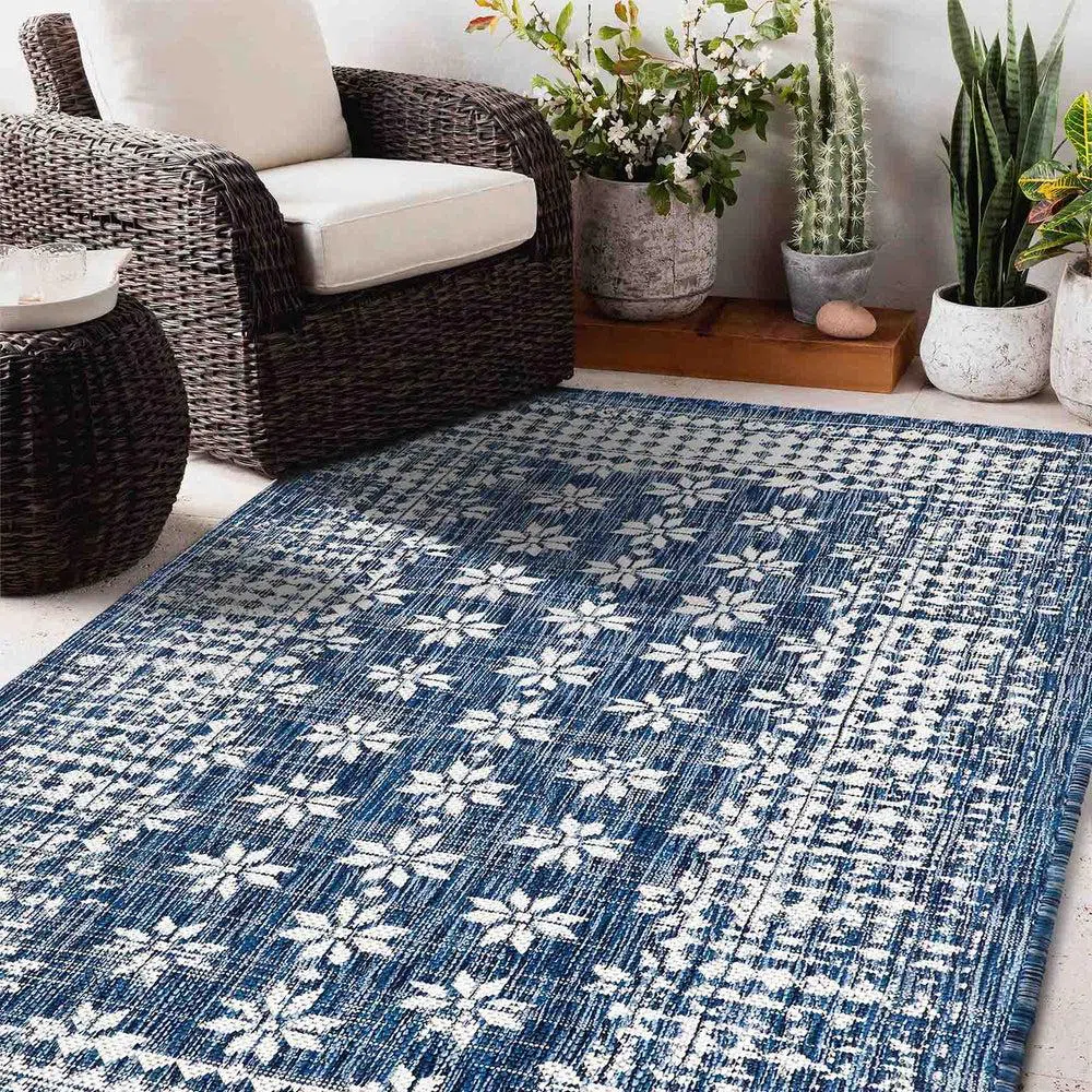 Pearl Blue Outdoor Rug - Image 4