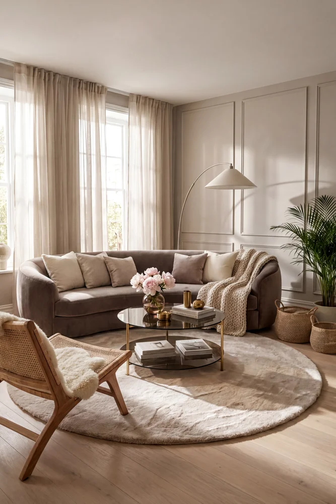 Pony Cream Round Rug - Image 2