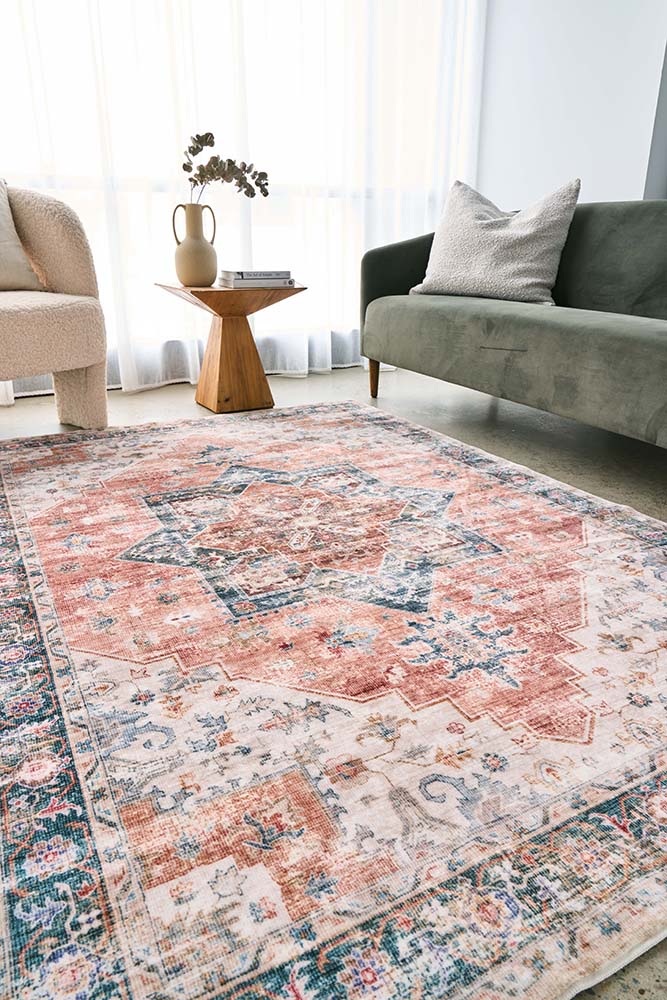 Revive Lila Rust Washable Rug - Image 3