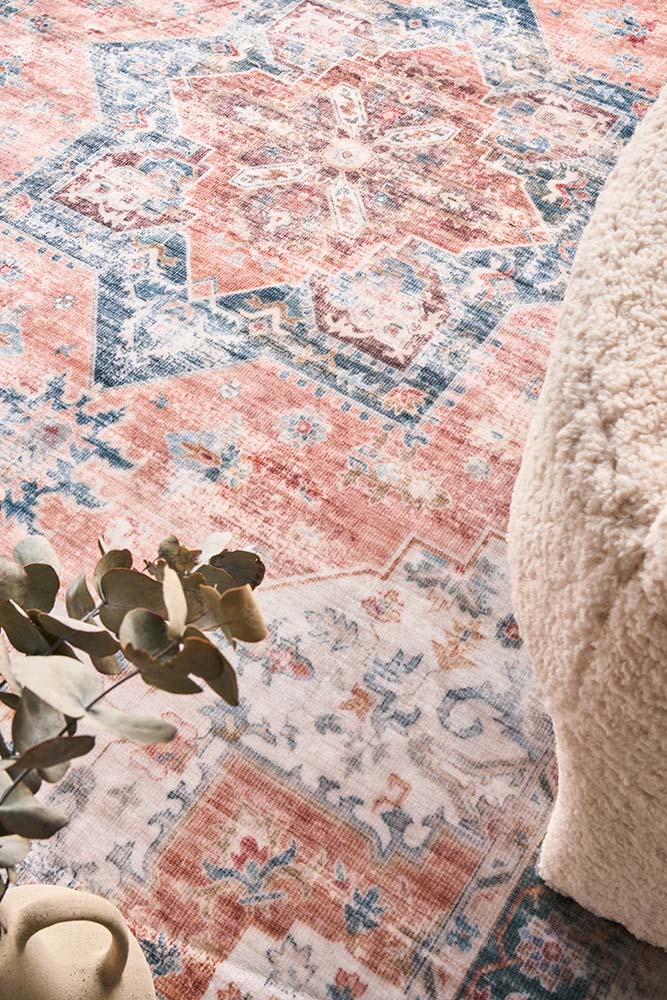 Revive Lila Rust Washable Rug - Image 4