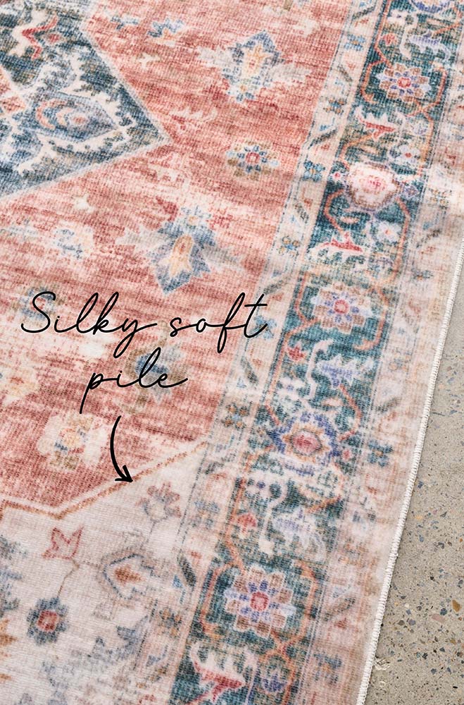 Revive Lila Rust Washable Rug - Image 5