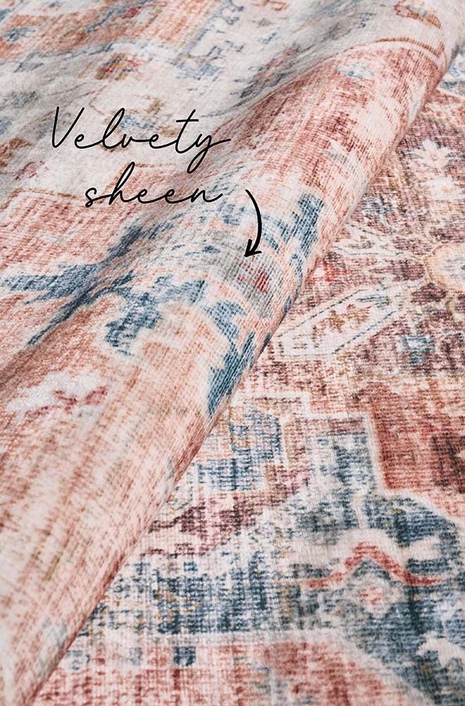 Revive Lila Rust Washable Rug - Image 6